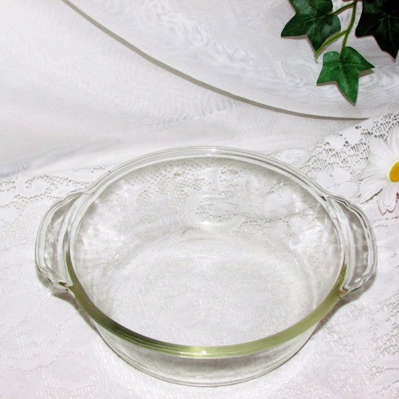 Vintage Silver Plate Casserole Dish Holder Carrier & Fire King Glass Liner - Picture 7 of 10